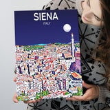 Siena Italy Art Night Art Print ,City Art Print, Large Canvas, Canvas Print Wall Art Home Decor