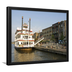 Sightseeing Ship Savannah Georgia Framed Art Prints Wall Decor - Painting Art, Framed Picture, Home Decor, For Sale
