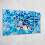 Sikorsky CH 53E Super Stallion 5 Piece B Canvas Prints Wall Art Decor, Multi Panels,Large Canvas, Home Decor