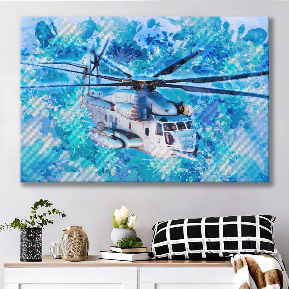 Sikorsky CH 53E Super Stallion Canvas Prints Wall Art Decor - Painting Canvas, Art Print, Home Decor, Ready to Hang