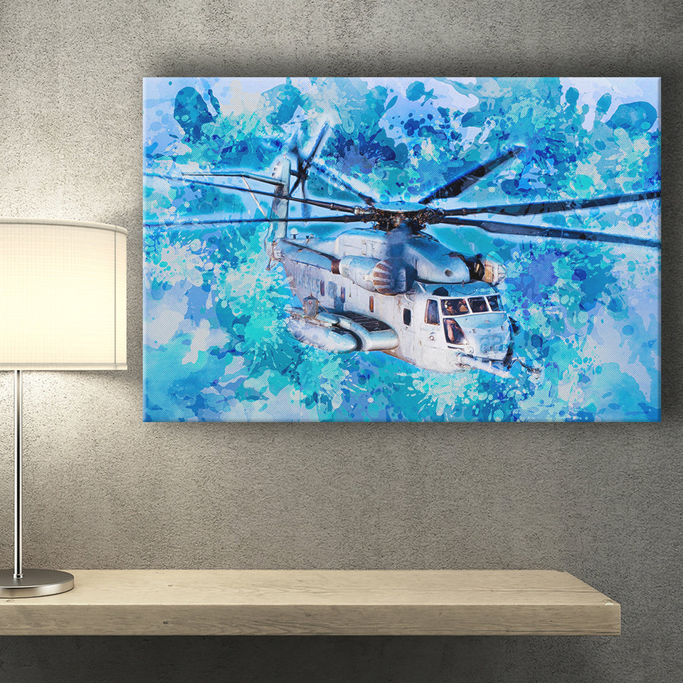 Sikorsky CH 53E Super Stallion Canvas Prints Wall Art Decor - Painting Canvas, Art Print, Home Decor, Ready to Hang