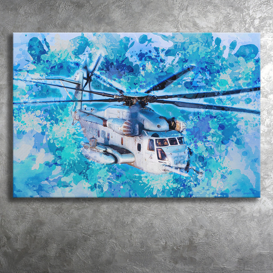 Sikorsky CH 53E Super Stallion Canvas Prints Wall Art Decor - Painting Canvas, Art Print, Home Decor, Ready to Hang