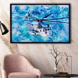 Sikorsky CH 53E Super Stallion Framed Canvas Prints Wall Art Decor - Painting Canvas, Framed Picture, Home Decor