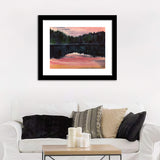 Silence Over The Lake And The Ripples Framed Wall Art - Framed Prints, Art Prints, Home Decor, Painting Prints