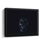 Silver Skull Framed Canvas Wall Art - Framed Prints, Canvas Prints, Prints for Sale, Canvas Painting