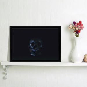 Silver Skull Framed Canvas Wall Art - Framed Prints, Canvas Prints, Prints for Sale, Canvas Painting