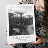 Singapore Black And White Art Canvas Prints Wall Art Home Decor