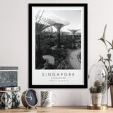 Singapore Black And White Art Framed Art Prints Wall Art Decor, Framed Picture