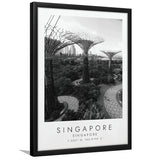 Singapore Black And White Art Framed Art Prints Wall Art Decor, Framed Picture