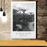 Singapore Black And White Art Canvas Prints Wall Art Home Decor