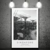 Singapore Black And White Art Canvas Prints Wall Art Home Decor