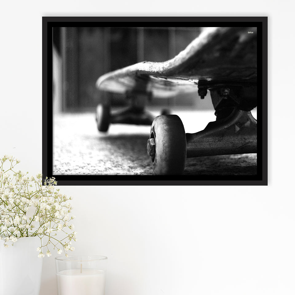Skateboard Framed Canvas Prints Wall Art - Painting Canvas, Wall Decor, Floating Frame,Painting Prints, For Sale