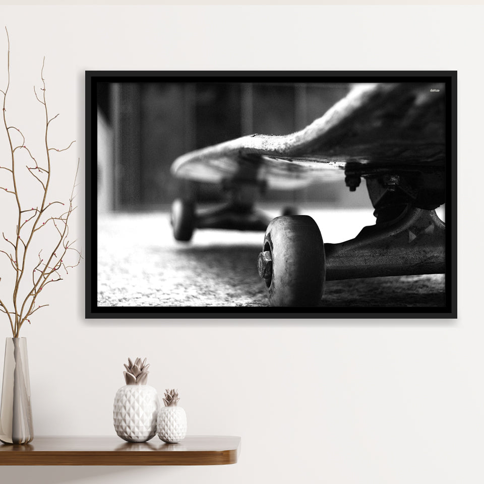 Skateboard Framed Canvas Prints Wall Art - Painting Canvas, Wall Decor, Floating Frame,Painting Prints, For Sale