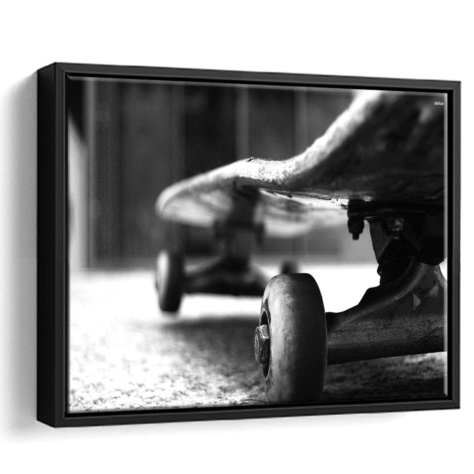 Skateboard Framed Canvas Prints Wall Art - Painting Canvas, Wall Decor, Floating Frame,Painting Prints, For Sale