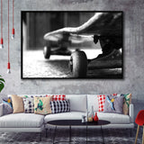 Skateboard Framed Canvas Prints Wall Art - Painting Canvas, Wall Decor, Floating Frame,Painting Prints, For Sale