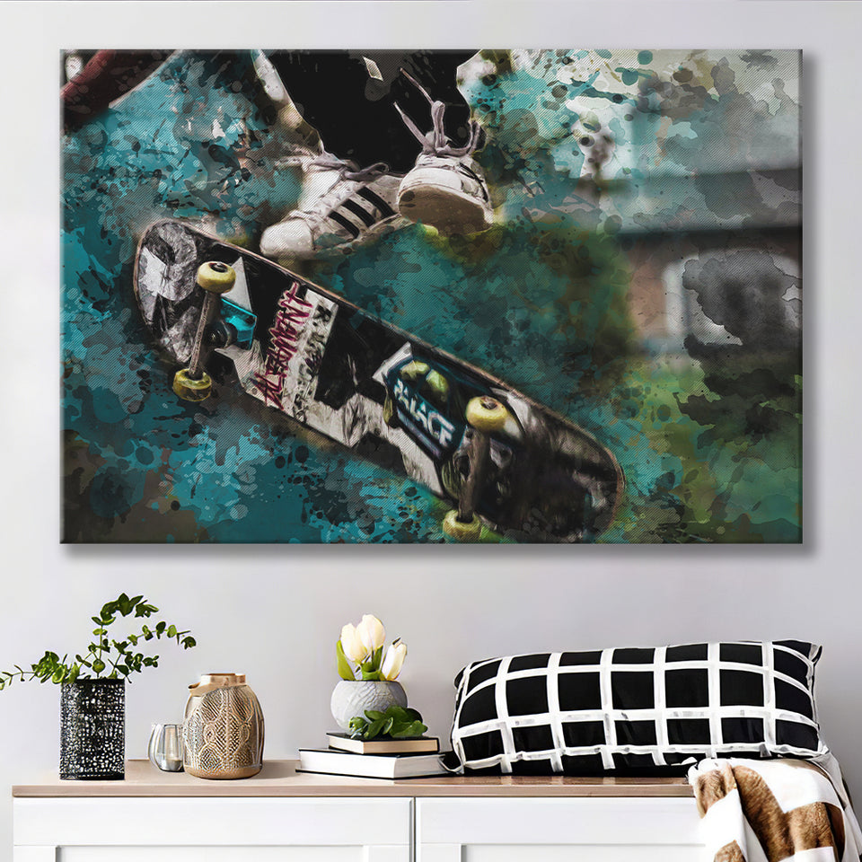 Skateboarding Canvas Prints Wall Art Decor - Painting Canvas, Art Print, Home Decor, Ready to Hang