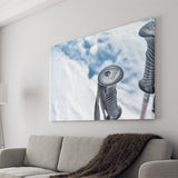 Ski Canvas Art, Skier Gift Canvas Prints Wall Art Home Decor - Painting Canvas, Ready to hang