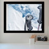 Ski Art, Skier Gift Framed Art Prints Wall Art Decor,Black Frame, Ready to hang