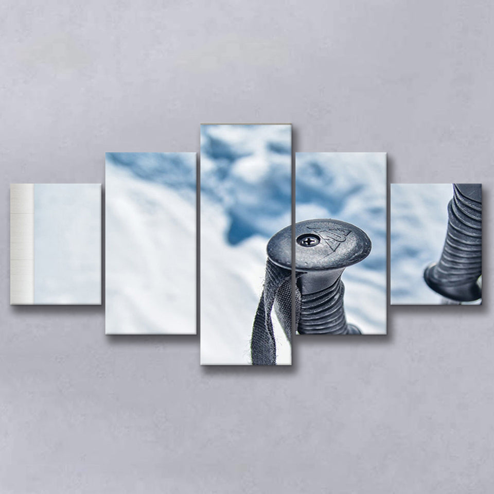 Ski Canvas Art, Skier Gift Multi Panels,Canvas Prints Wall Art Home Decor
