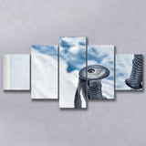 Ski Canvas Art, Skier Gift Multi Panels,Canvas Prints Wall Art Home Decor