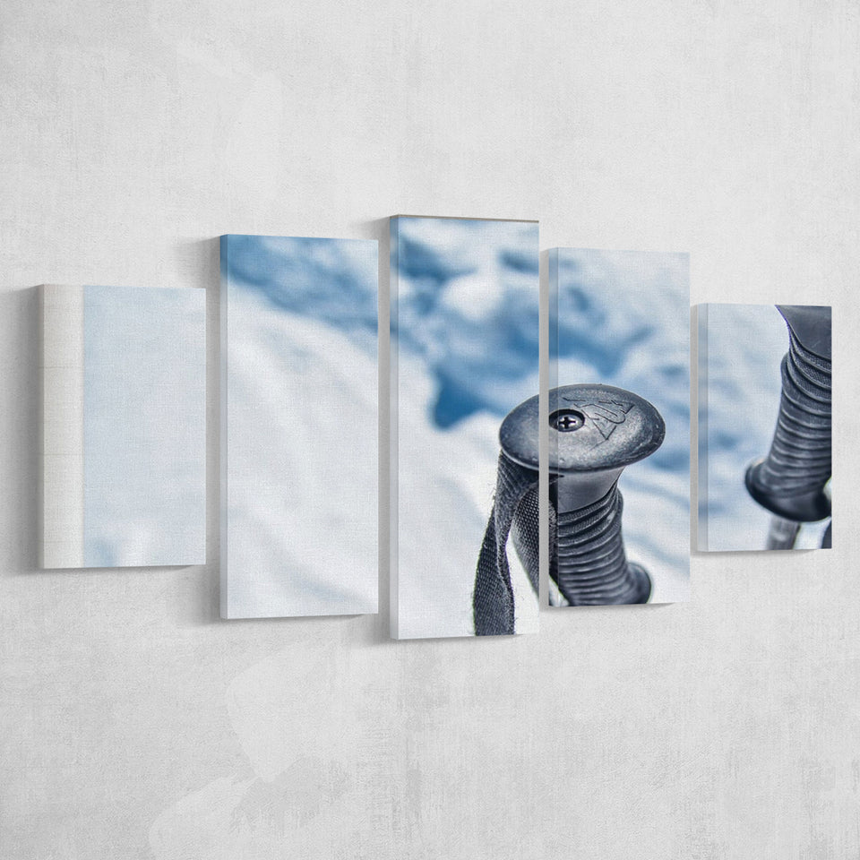 Ski Canvas Art, Skier Gift Multi Panels,Canvas Prints Wall Art Home Decor