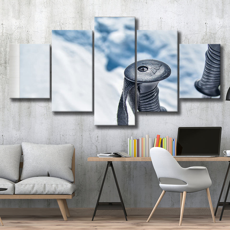Ski Canvas Art, Skier Gift Multi Panels,Canvas Prints Wall Art Home Decor