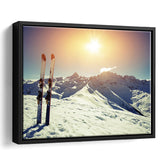 Ski Modern Framed Canvas Prints Wall Art Decor - Paiting Canvas, Art Prints, Floating Frame