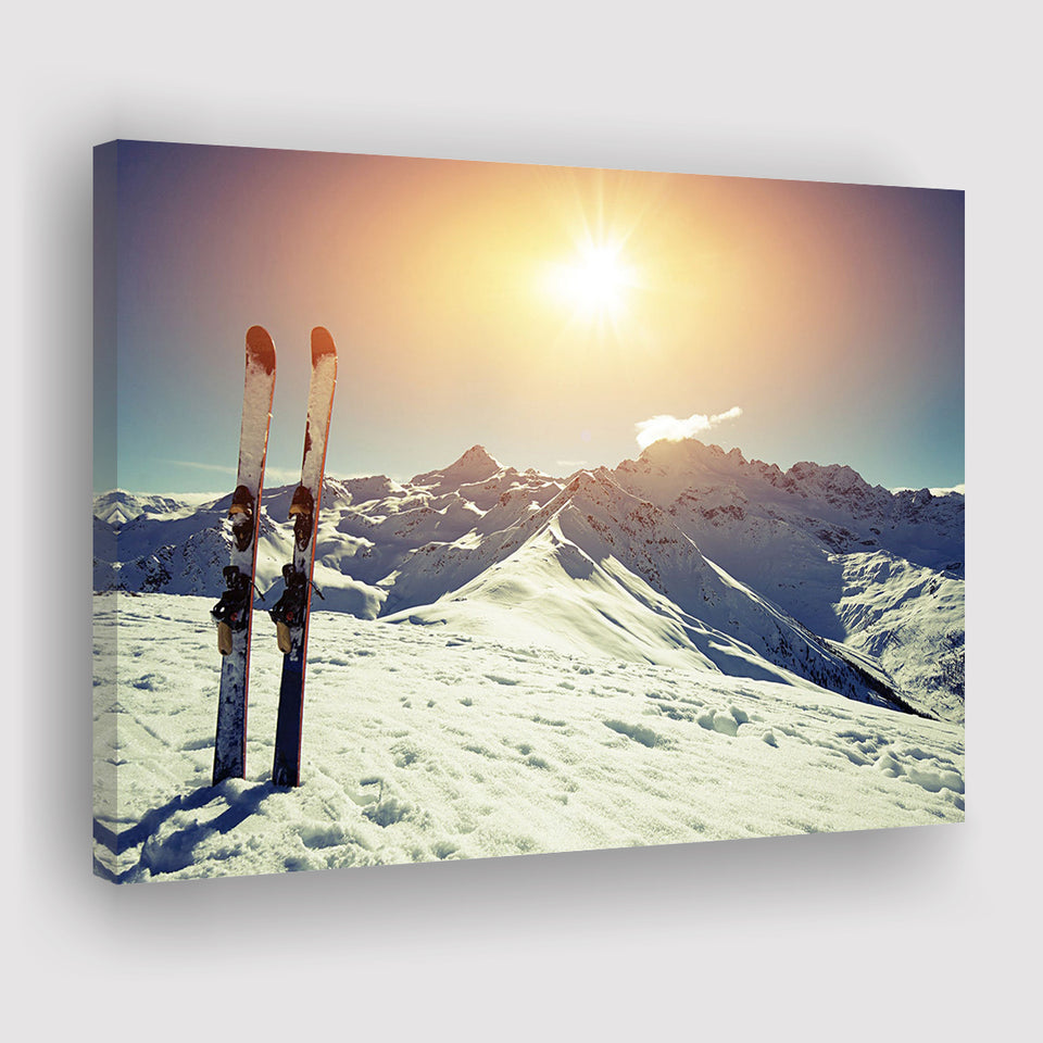 Ski Modern Canvas Prints Wall Art Decor - Paiting Canvas, Art Prints, Wall Decor, For Sale