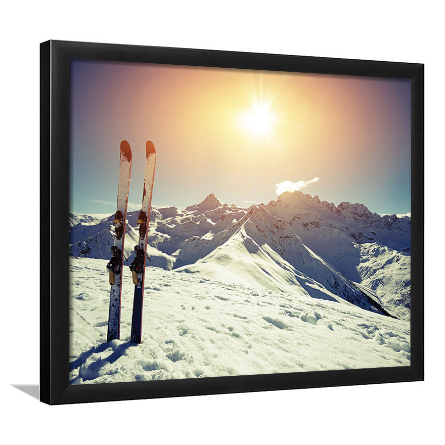 Ski Modern Framed Art Prints Wall Decor - Painting Prints, Framed Picture, Home Decor