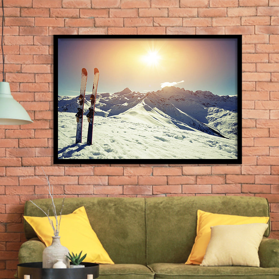 Ski Modern Framed Art Prints Wall Decor - Painting Prints, Framed Picture, Home Decor