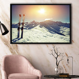 Ski Modern Framed Canvas Prints Wall Art Decor - Paiting Canvas, Art Prints, Floating Frame