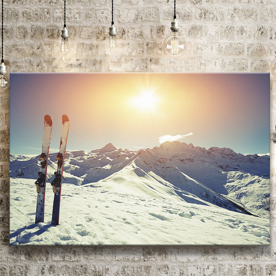 Ski Modern Canvas Prints Wall Art Decor - Paiting Canvas, Art Prints, Wall Decor, For Sale