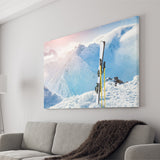 Ski and Landscape Mountains Canvas Prints Wall Art Decor - Paiting Canvas, Art Prints, Wall Decor, For Sale