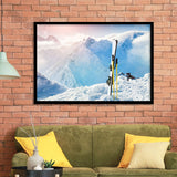 Ski and Landscape Mountains Framed Art Prints Wall Decor - Painting Prints, Framed Picture, Home Decor