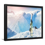 Ski and Landscape Mountains Framed Art Prints Wall Decor - Painting Prints, Framed Picture, Home Decor
