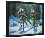 Skiers at the Winter Olympics-Sport Art, Art Print, Frame Art,Plexiglass Cover