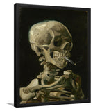 Skull With A Lit Cigarette By Vincent Van Gogh-Art Print,Frame Art,Plexiglass Cover