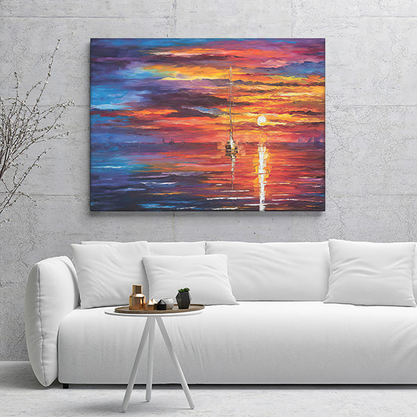 Sky Glows Canvas Wall Art - Canvas Prints, Prints For Sale, Painting Canvas,Canvas On Sale
