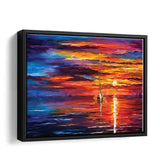 Sky Glows Canvas Wall Art - Canvas Print, Framed Canvas, Painting Canvas