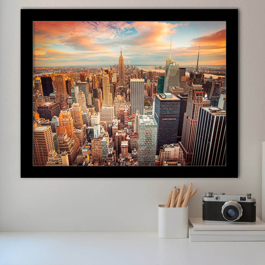 Skyline Office  New York Framed Art Prints Wall Art Decor, Framed Picture, Home Decor