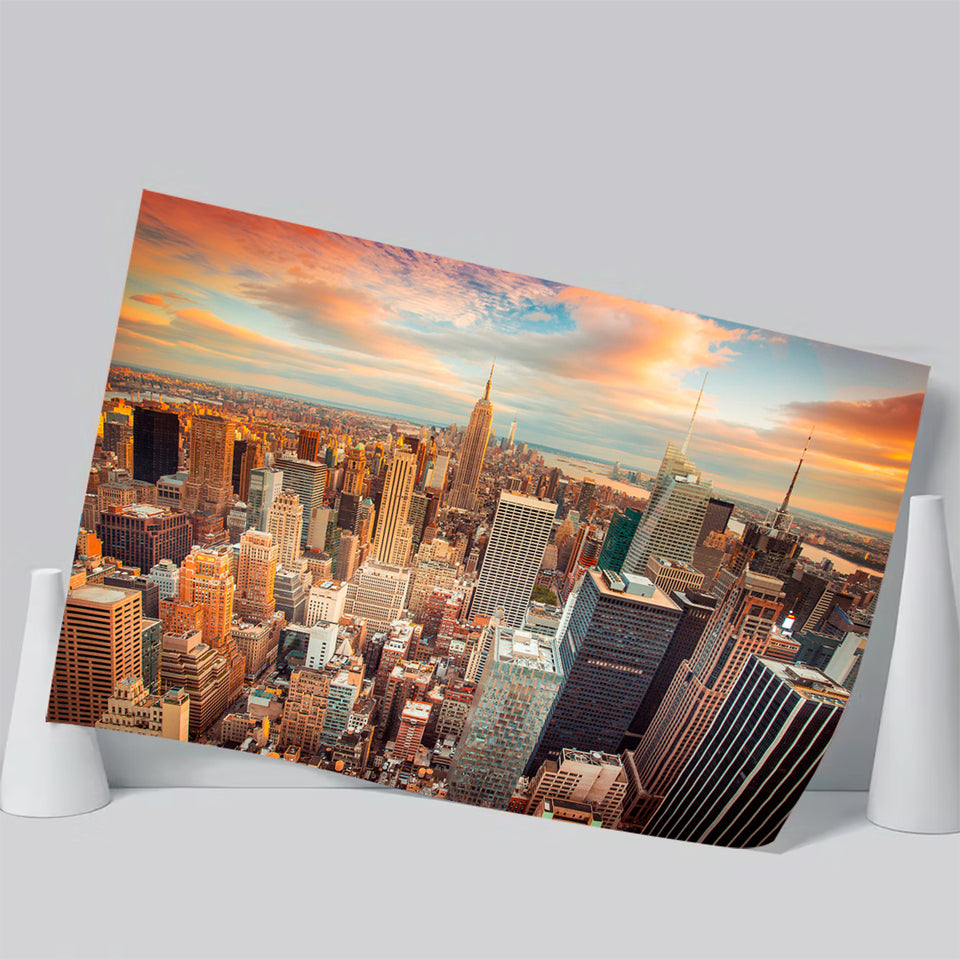 Skyline Office  New York Poster Prints Wall Art Decor, Unframe, Poster Art