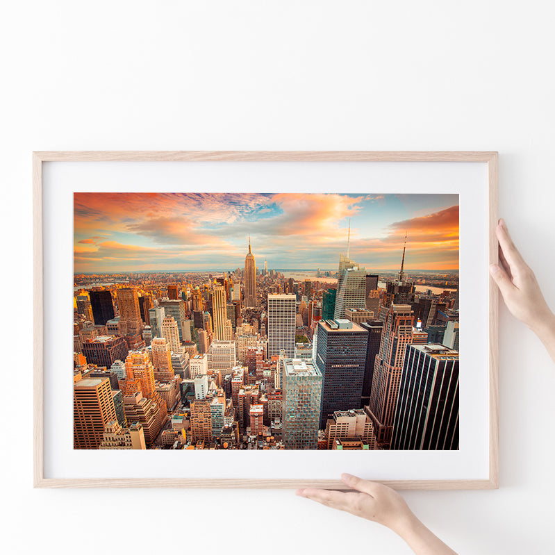 Skyline Office  New York Poster Prints Wall Art Decor, Unframe, Poster Art