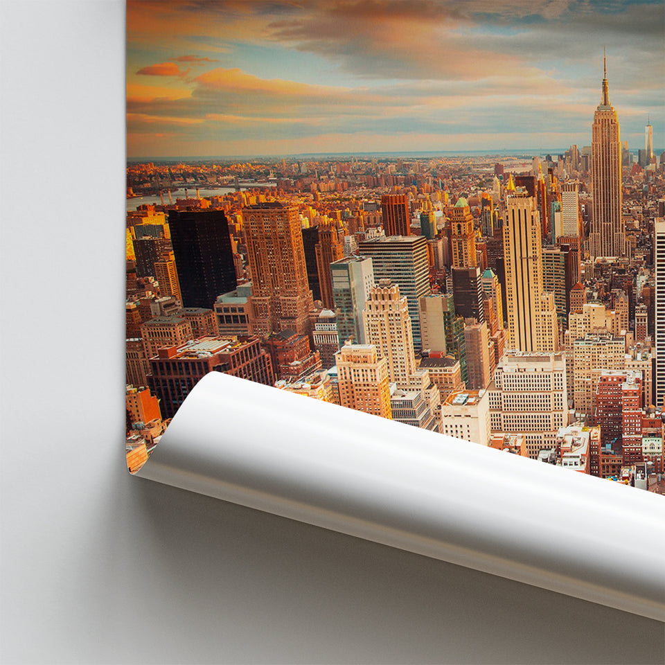 Skyline Office  New York Poster Prints Wall Art Decor, Unframe, Poster Art