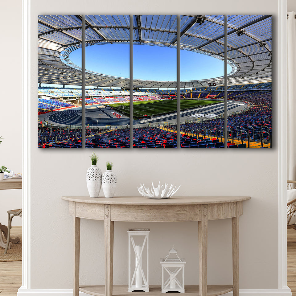 Slaski Stadium, Stadium Canvas, Sport Art, Gift for him, Multi Panels B, Canvas Prints Wall Art Decor