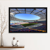 Slaski Stadium, Stadium Canvas, Sport Art, Gift for him, Framed Canvas Prints Wall Art Decor, Framed Picture