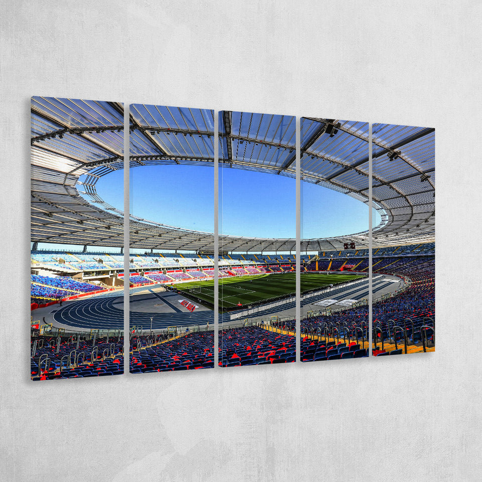 Slaski Stadium, Stadium Canvas, Sport Art, Gift for him, Multi Panels B, Canvas Prints Wall Art Decor