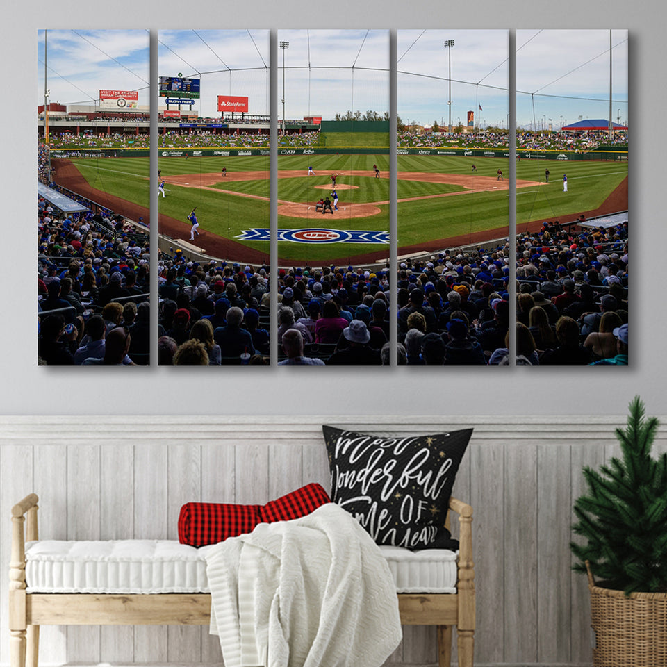 Sloan Park in Mesa, Stadium Canvas, Sport Art, Gift for him, Multi Panels B, Canvas Prints Wall Art Decor