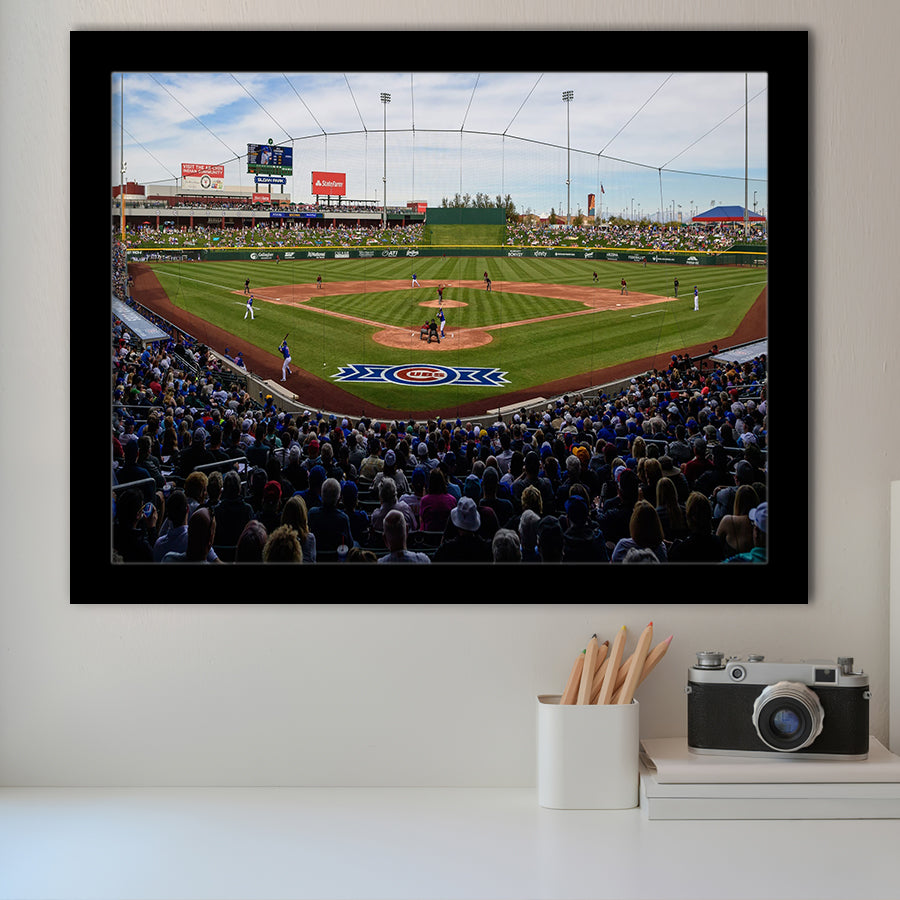 Sloan Park in Mesa, Stadium Canvas, Sport Art, Gift for him, Framed Art Prints Wall Art Decor, Framed Picture