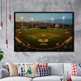 Smiths Ball Park in Salt Lake, Stadium Canvas, Sport Art, Gift for him, Framed Art Prints Wall Art Decor, Framed Picture