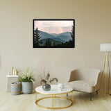 Smoky Mountain Pastel Sunset - Mountain Art, Print Art, Frame Art